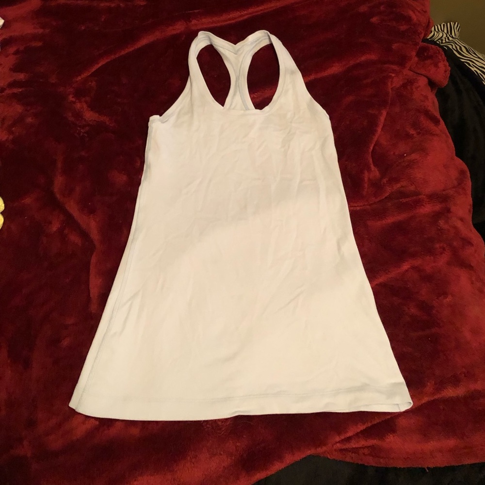 Light blue lululemon tank top